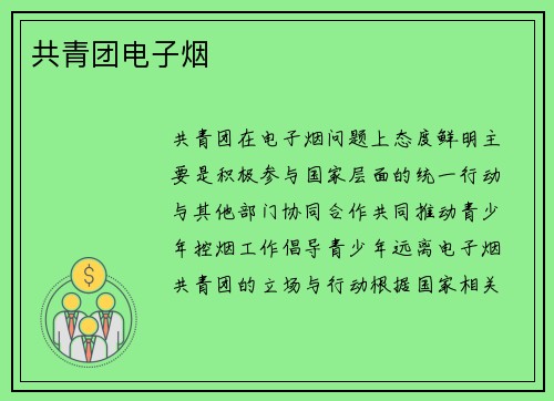 共青团电子烟
